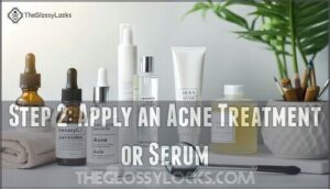 step 2: apply an acne treatment or serum