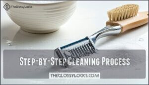 step-by-step cleaning process