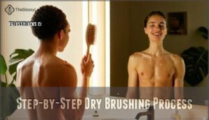 step-by-step dry brushing process