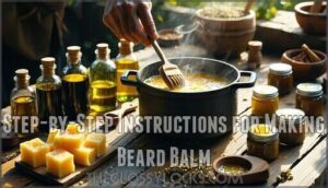 step-by-step instructions for making beard balm