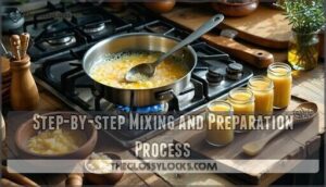 step-by-step mixing and preparation process