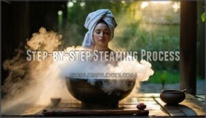 step-by-step steaming process