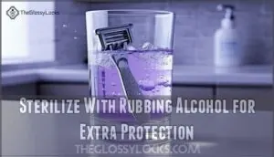 sterilize with rubbing alcohol for extra protection sterilize with rubbing alcohol for extra protection