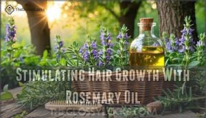 stimulating hair growth with rosemary oil