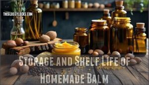 storage and shelf life of homemade balm