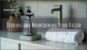 storing and maintaining your razor