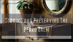 storing and preserving the beard balm
