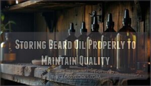 storing beard oil properly to maintain quality
