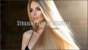 straight blonde balayage