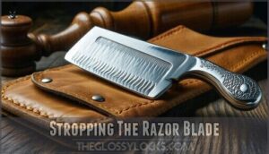 stropping the razor blade