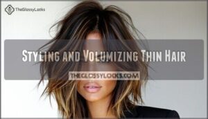 styling and volumizing thin hair