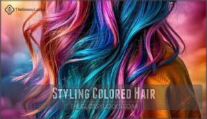 styling colored hair