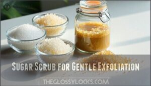 sugar scrub for gentle exfoliation