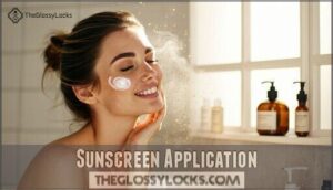 sunscreen application