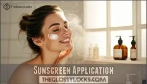 sunscreen application