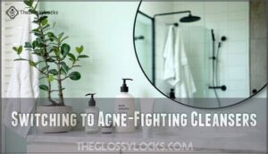 switching to acne-fighting cleansers