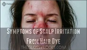 symptoms of scalp irritation from hair dye