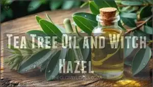tea tree oil and witch hazel
