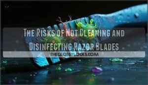 the risks of not cleaning and disinfecting razor blades