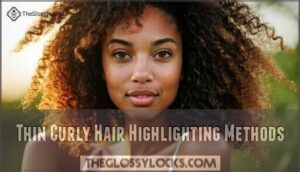 thin curly hair highlighting methods