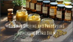 tips for storing and preserving homemade beard balm