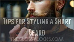 tips for styling a short beard
