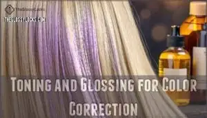 toning and glossing for color correction