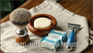 travel-sized shaving products