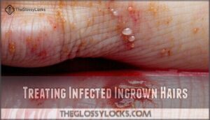 treating infected ingrown hairs