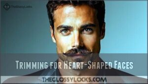 trimming for heart-shaped faces