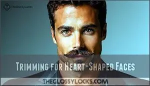 trimming for heart-shaped faces