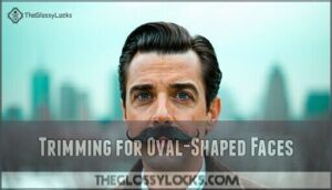 trimming for oval-shaped faces