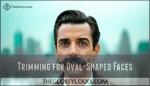 trimming for oval-shaped faces