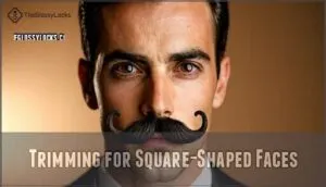 trimming for square-shaped faces