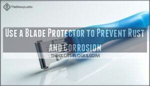 use a blade protector to prevent rust and corrosion