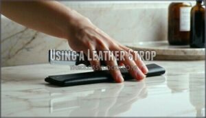 using a leather strop