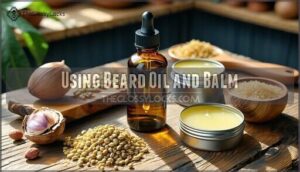 using beard oil and balm