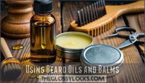 using beard oils and balms