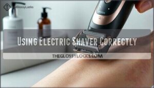 using electric shaver correctly