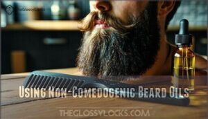 using non-comedogenic beard oils