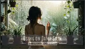 using on damp skin