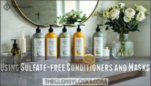 using sulfate-free conditioners and masks