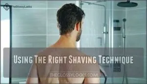 using the right shaving technique