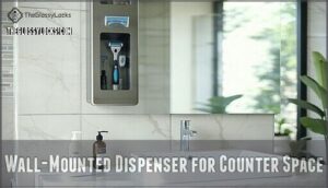 wall-mounted dispenser for counter space