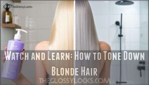 watch and learn: how to tone down blonde hair