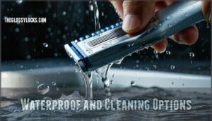 waterproof and cleaning options