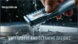 waterproof and cleaning options