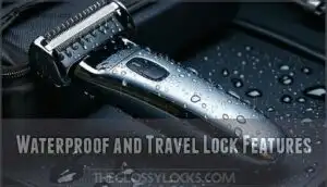 waterproof and travel lock features