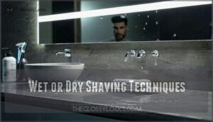 wet or dry shaving techniques