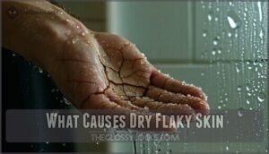 what causes dry flaky skin